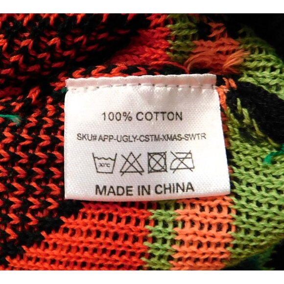 Choctaw Casino Christmas Sweater 2XL Red Green Black Reindeer Snowflake Cotton - Picture 12 of 12